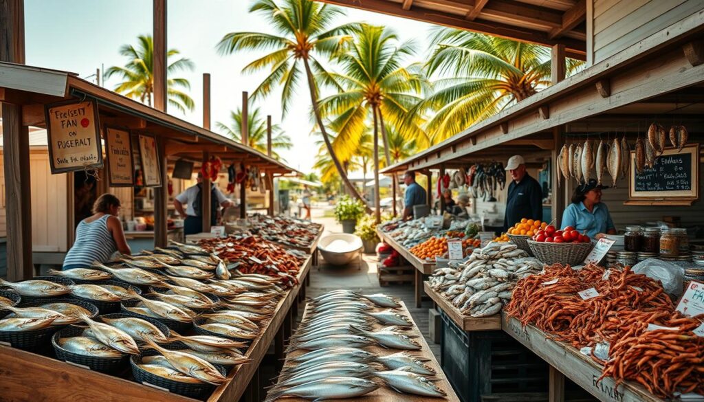Are there any traditional fish markets in Florida where I can buy directly from