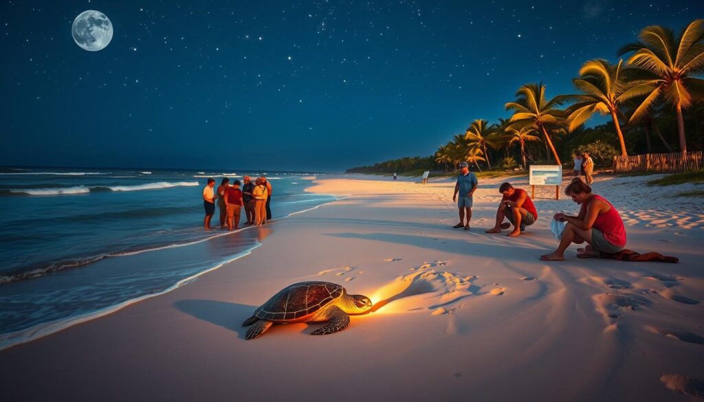 Where can I participate in a sea turtle nesting observation program in Florida?